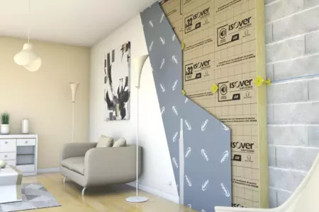 Optimized cost of installation Isover wall