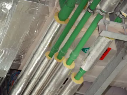 KIMMCO ISOVER glasswool for chilled water pipe application