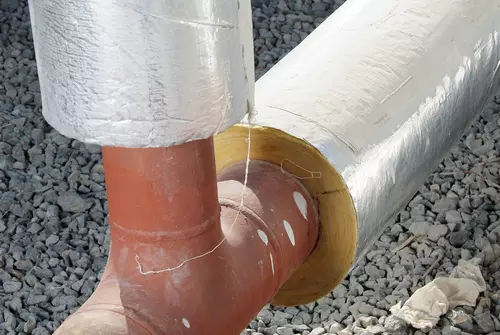 Glass wool Pipe  insulation by KIMMCO-ISOVER